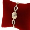 2347a Bransoletka elegancka złota 17+2cm pozłacana 14k 